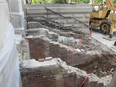 Construction of steps