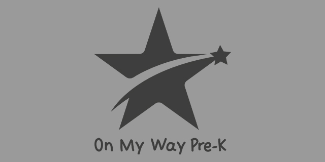 On My Way Pre-K logo in charcoal gray
