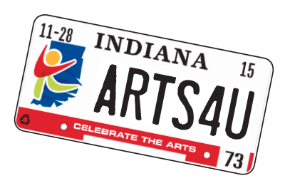 Picture of the Arts Trust License Plate.