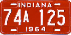 1964 License Plate