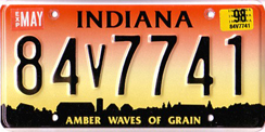 1993 - 1997 License Plate