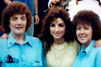 Mother and daughter EMTs with Gloria Estefan
