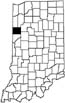 Benton County locator map
