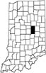 Madison County locator map