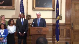 Governor Pence Announces, Introduces Dwayne Sawyer as Indiana State Auditor 