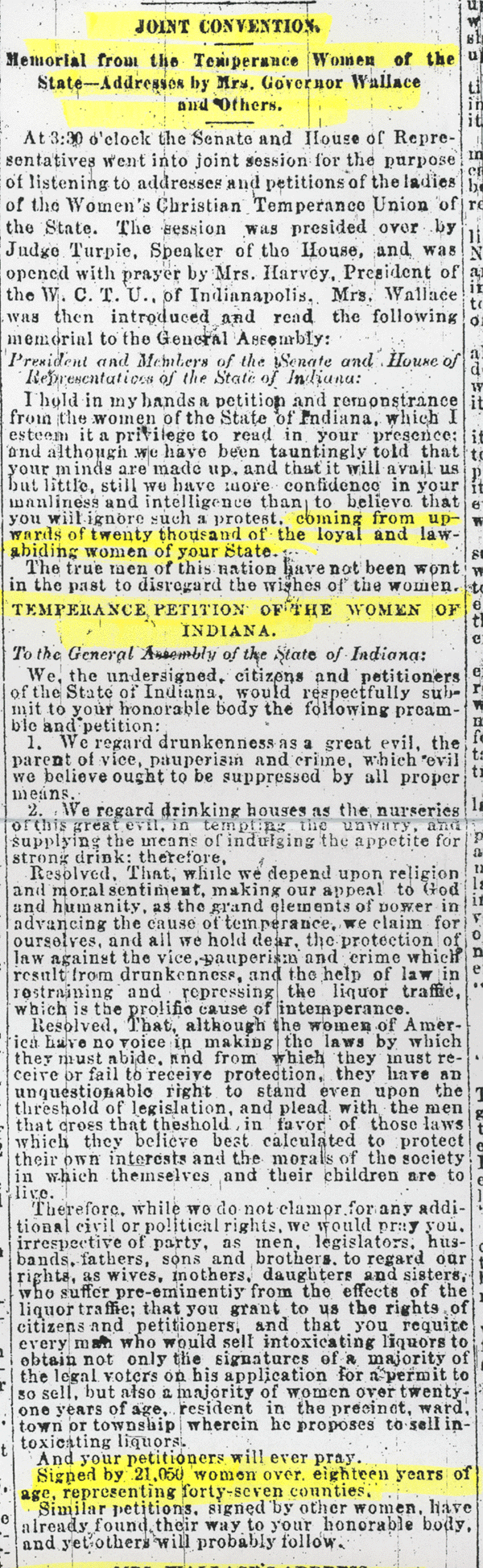 Indianapolis Journal, January 22, 1875.