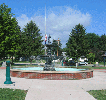 Orleans Congress Square fountain.