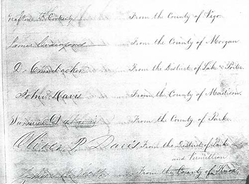 Signers of the Indiana Constitution of 1851