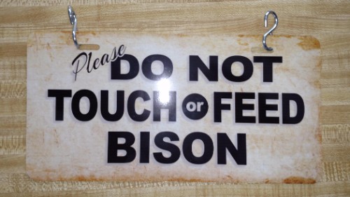Another Sign for Bison