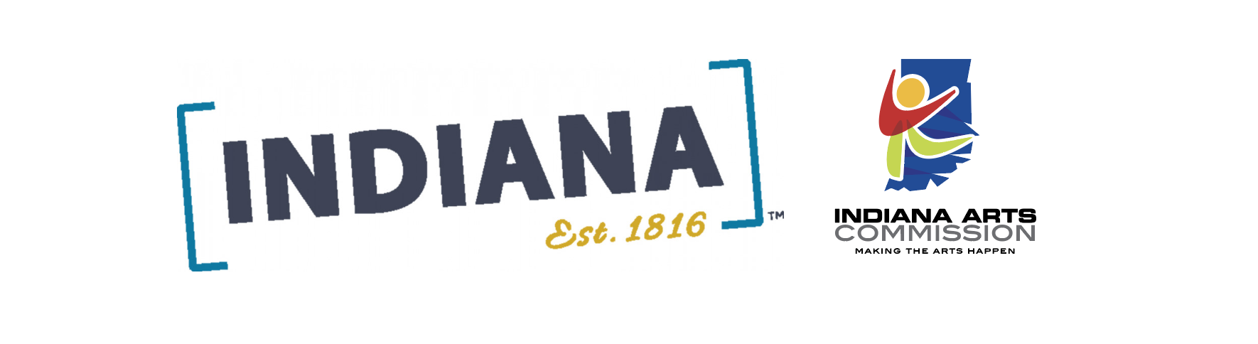 Visit Indiana and Indiana Arts Commission logos