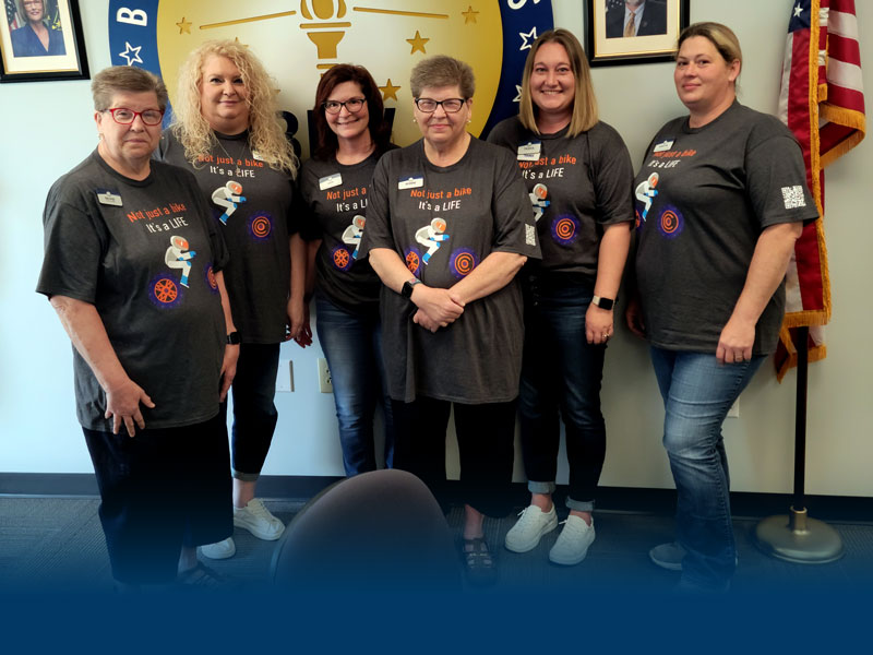 BMV associates, wearing their RSI shirts