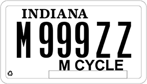 Motorcycle License Plate