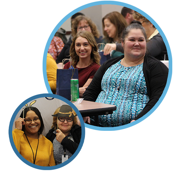 BMV employees smiling at the awards ceremony