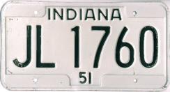 1951 License Plate