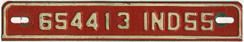 1955 License Plate