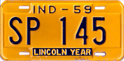 1959 License Plate