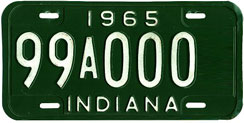 1965 License Plate