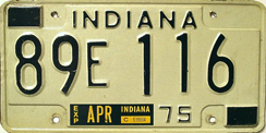1974 License Plate