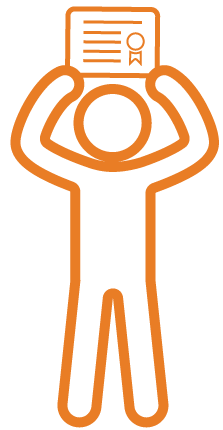 person holding a certificate