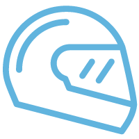 Blue helmet icon