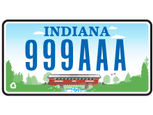 Covered Bridge standard passenger plate