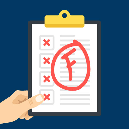 What happens when you fail your driving test in Ohio?