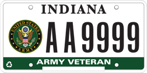 Army Veteran Plate