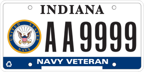 Navy Veteran Plate
