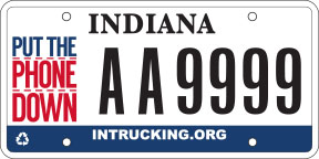 Original Nummernschild License Plate USA Indiana VARIOUS TYPES Plaque Targa