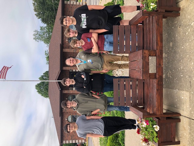 The Shakamak High School Construction Class has built beautiful benches for the City of Jasonville. They have been placed on Main Street and look fantastic! The City of Jasonville is sending a big shout-out to the construction class for a job well done, and a special thank you to Shakamak High School for partnering with the city on this beautification project. Pictured from left to right: Byntlee Chambers, Levi Beaman, Kaleb Hubbard, Teacher Billy Fisher, Ryder Caddell, Colton Keller, and Gage Cazee (not pictured: Case Langford, Caleb Slough, Devon Cottom, Gage Stinebaugh, Kaige Felker, and Gage Fiscus).
