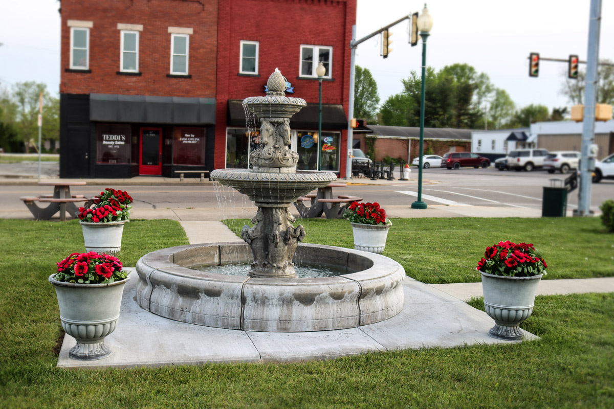 Jasonville City Fountain Image