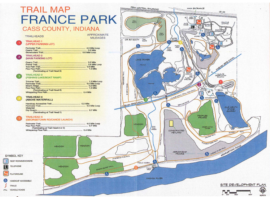 Entire Trail Map in France Park