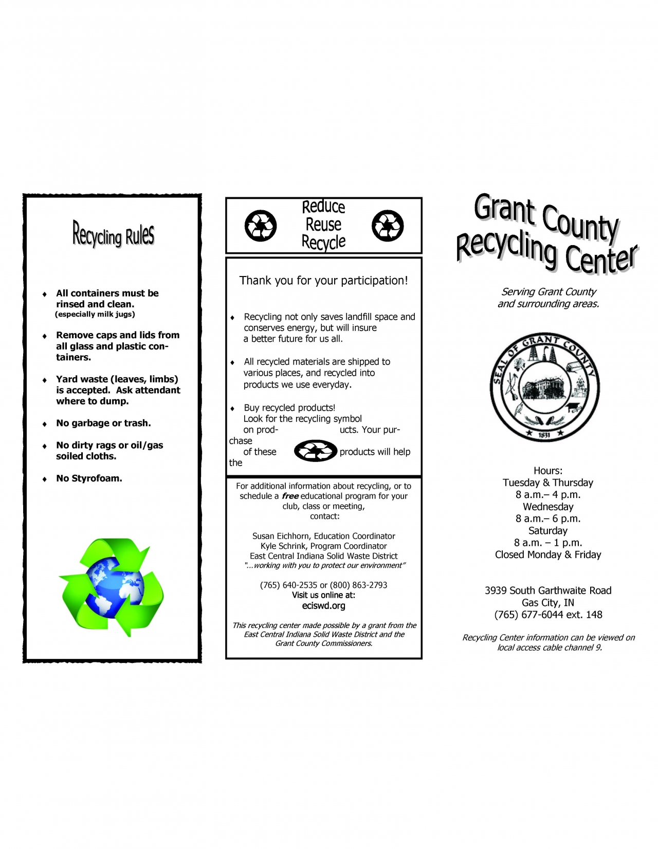 Grant County Recycle Center