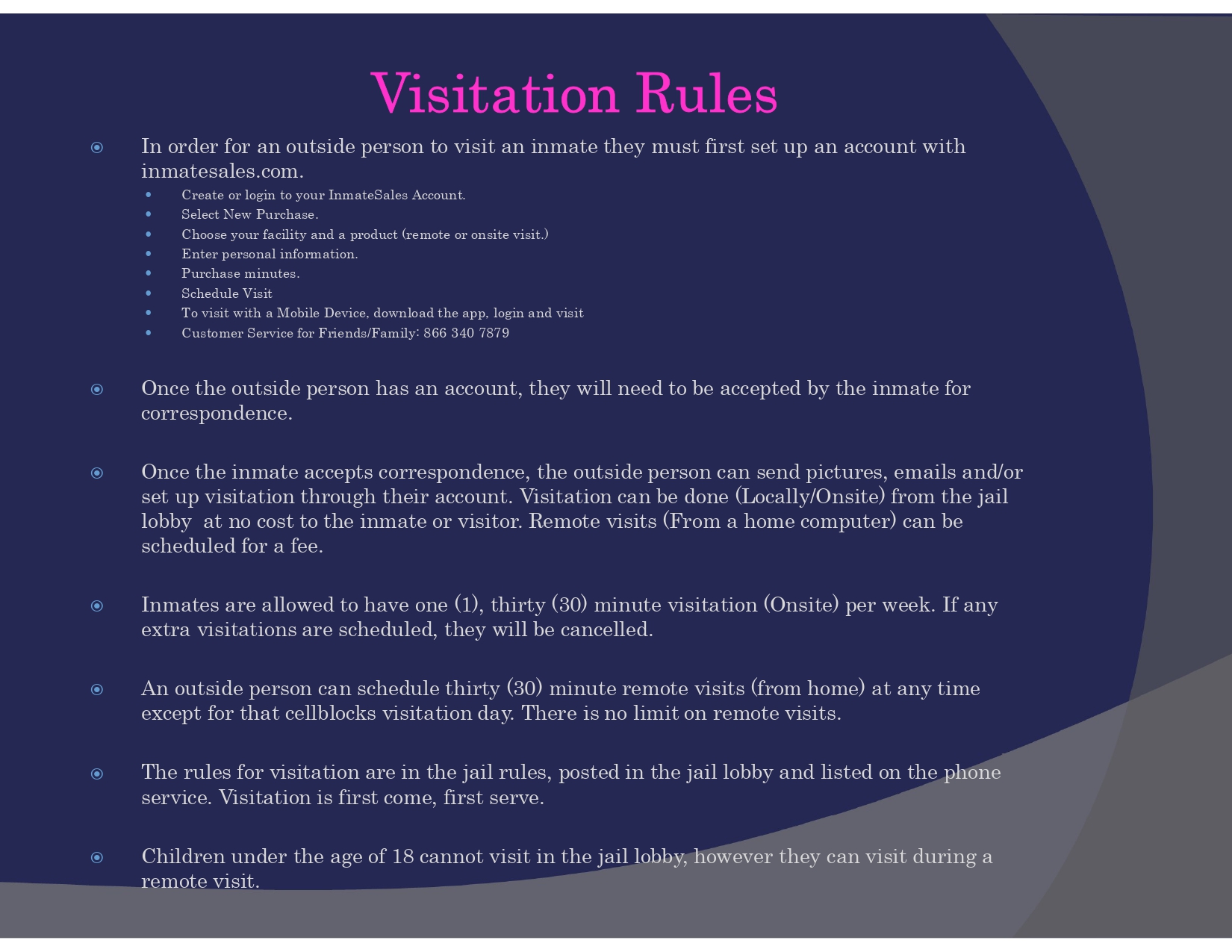 Visitation Rules page 2