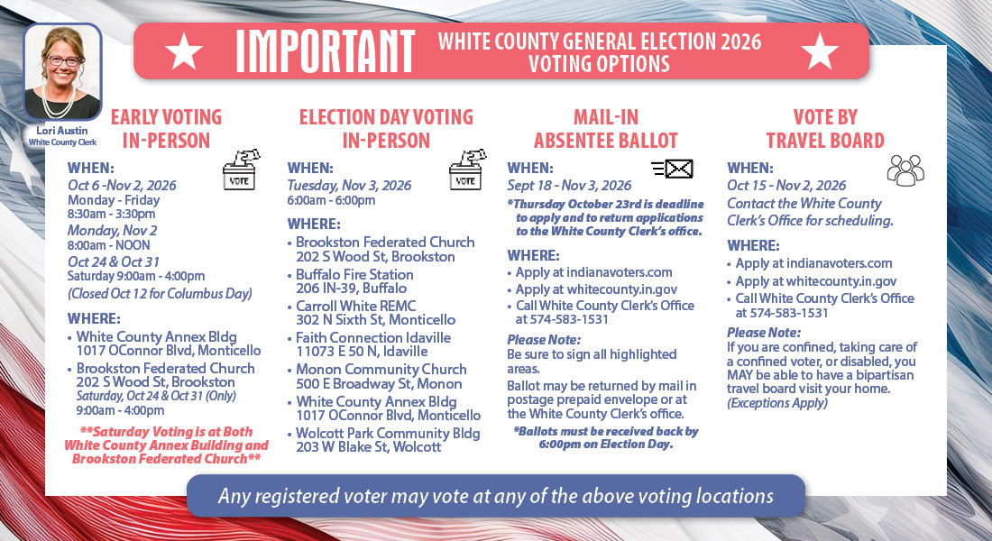 White County Vote Centers White County Vote Centers