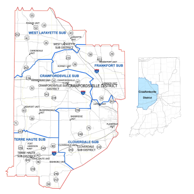 Crawfordsville District Map