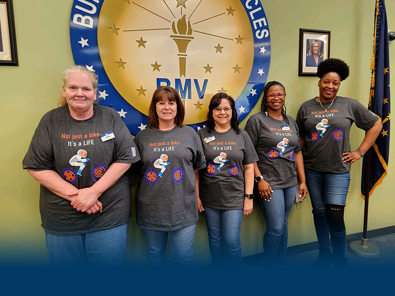 BMV associates, wearing their RSI shirts
