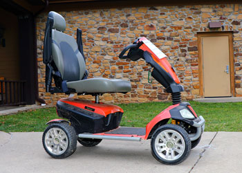 Motorized trail chair.