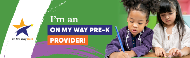 On My Way Pre-K Provider Email Header