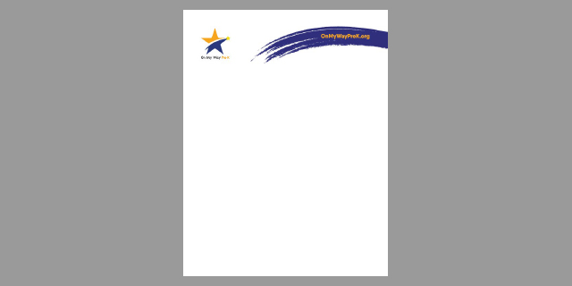 On My Way Pre-K Letterhead