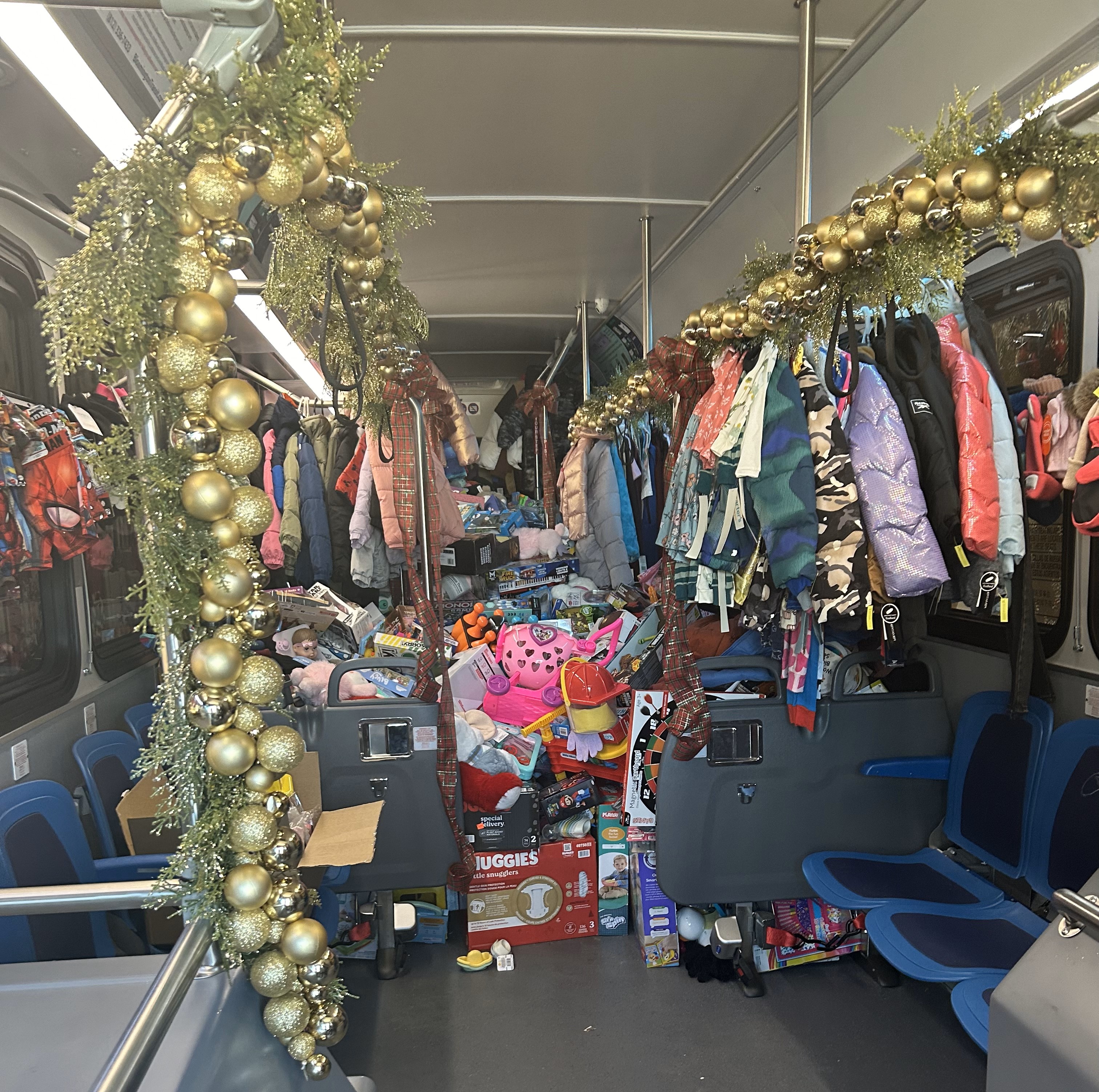 Inside bus