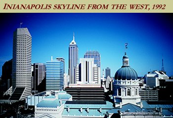Indianapolis Skyline from the west, 1992