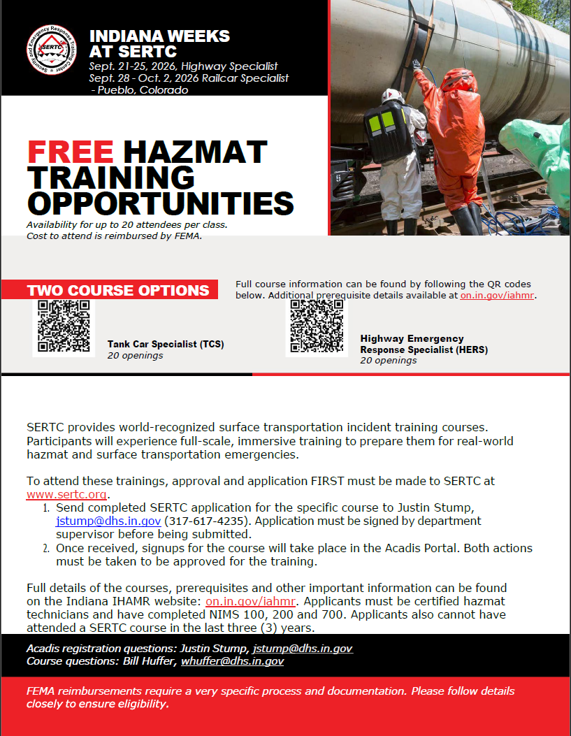 SERTC Indiana Week Flyer