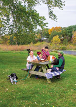The Hallers of West Lafayette picnic about once a week, often at Prophetstown State Park during the warmer seasons. They prefer a casual outing so their children can have fun. 