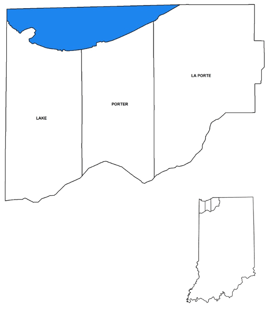 Map of Lake Michigan ecosystem