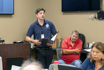 FEMA staff speaking