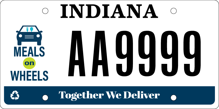 Meals on Wheels license plate