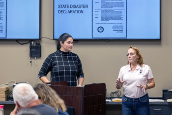 IDHS staff speaking