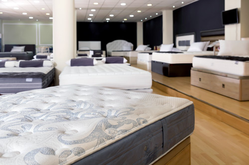 Retail store beds