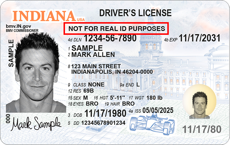 Driver license that is non-compliant with Real ID
